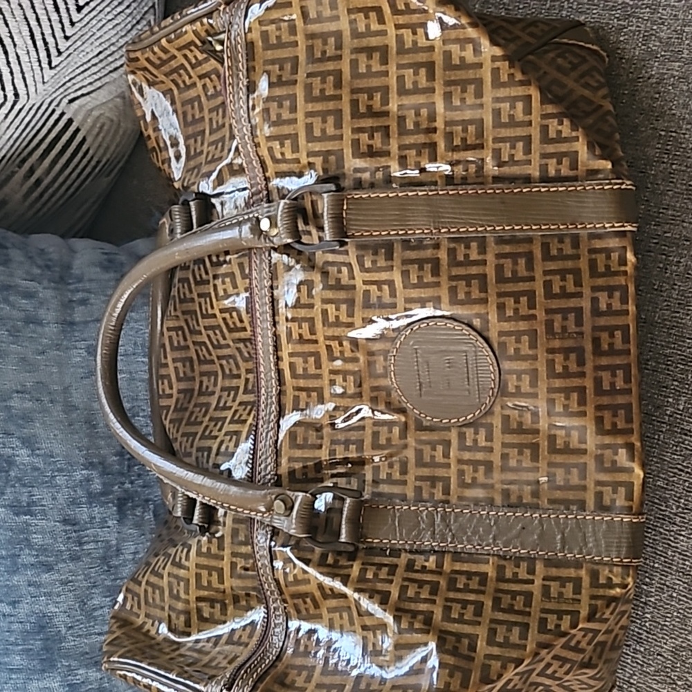 Authentic Fendi vintage overnighter bag